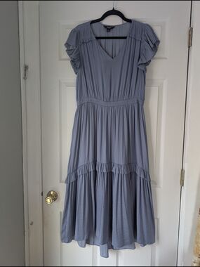 Vera Wang Dusty Blue Dress